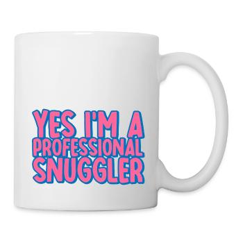 Yes, I'm A Professional Snuggler 2 - Mug - white - Right