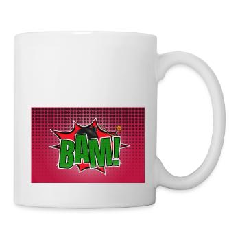 Bam! Comic Style Graffiti Lettering - Mug - white - Right