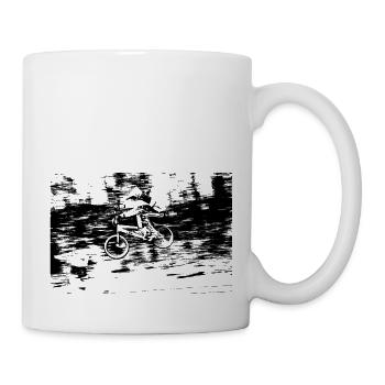 bmx race racing vtt motocross - Mug blanc - blanc - Droite