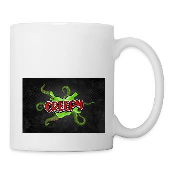 Gruseliger Halloween Comic Stil Graffiti Schriftzug - Tasse - Weiß - Rechts