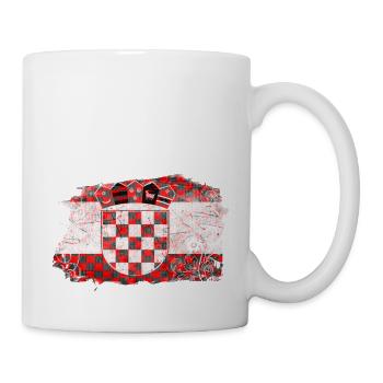 Kroatien Kroatien Hrvatska Kroatien Kroaten vatreni - Tasse - Weiß - Rechts