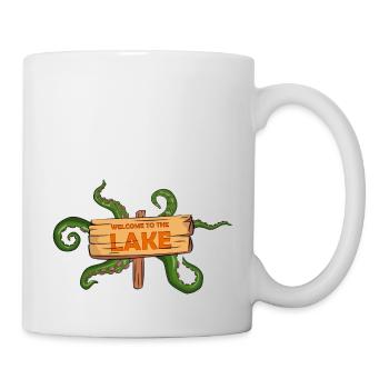 Bienvenue au lac Spooky Halloween Comic Style - Mug blanc - blanc - Droite