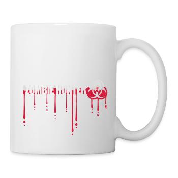 zombie hunter Halloween quote - Mug - white - Right
