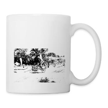 BMX-Rennen ATV Motocross - Tasse - Weiß - Rechts