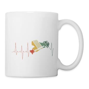 Erzgebirge Liebe Heimat Wandern Pulsschlag - Tasse - Weiß - Rechts