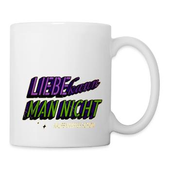 spaß müde süchtig zitat frühaufsteher kaffeesatz - Tasse - Weiß - Rechts