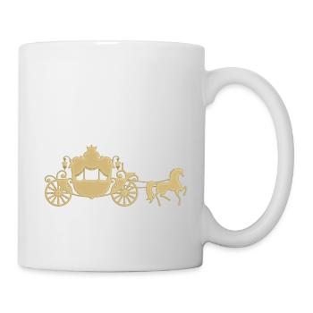 Princess carriage - Mug - white - Right