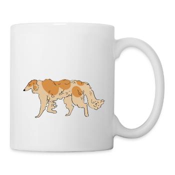 Barsoi - Tasse - Weiß - Rechts