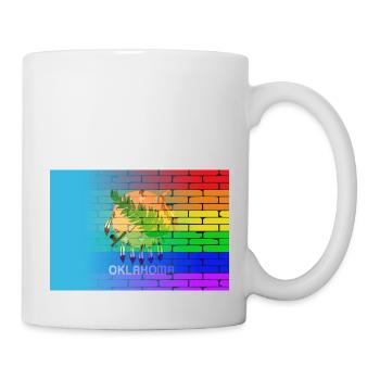 Rainbow Wall Oklahoma - Mug - white - Right