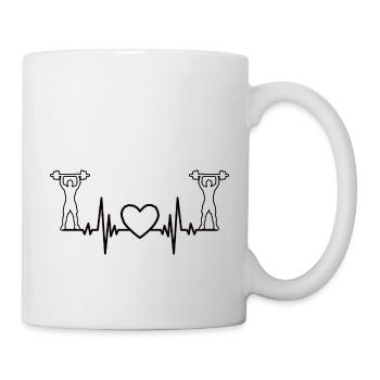 Musculation Fitness Muscle Bodybuilder Athlètes - Mug blanc - blanc - Droite