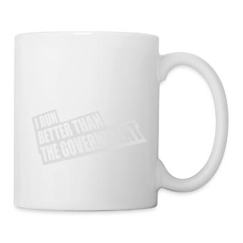 run better than government - Tasse - Weiß - Rechts