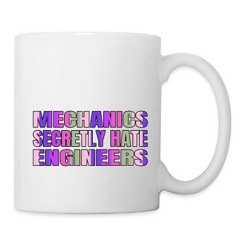 aircraft mechanic fun car repair a diesel mechanic - Tasse - Weiß - Rechts