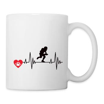 Footballfan Footballtrainer American Football - Tasse - Weiß - Rechts
