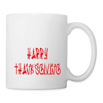 Joyeux Thanksgiving. Joyeux thaksgiving - Mug blanc - blanc - Droite