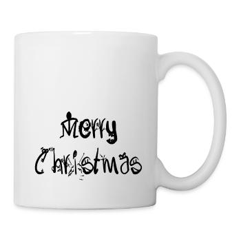 Frohe Weihnachten. Frohe Weihnachten - Tasse - Weiß - Rechts