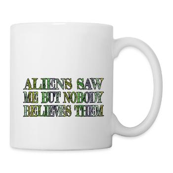 alien lovers drôle citation animation blague internet - Mug blanc - blanc - Droite
