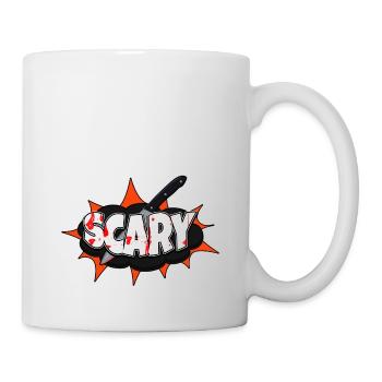Gruselige Halloween Comic Stil Graffiti - Tasse - Weiß - Rechts