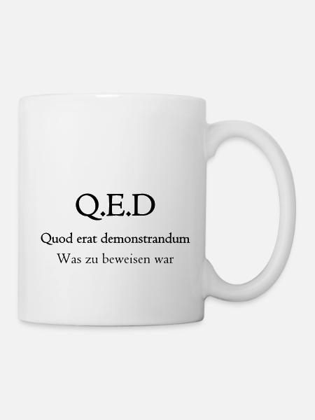 Quod erat demonstrandum (Q.E.D) - Tasse - Weiß