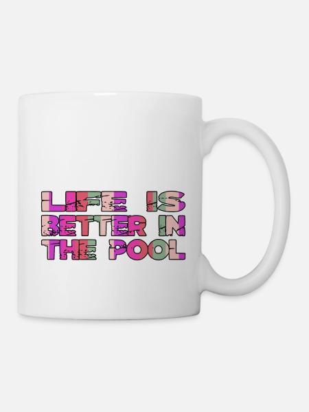 Sport Adult Swim Tshirts Maillot de bain Tshirts Vélo - Mug blanc - blanc