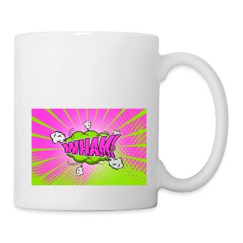 Wham! Comic Style Bubble Graffiti Lettering - Mug - white - Right