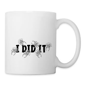 i did it. Congratulations, passed and diploma - Mug - white - Right