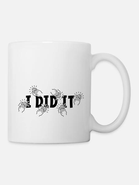 Je l’ai fait. Félicitations, réussite et diplôme - Mug blanc - blanc