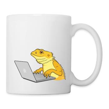 Eidechsen-Kodierung - Tasse - Weiß - Rechts