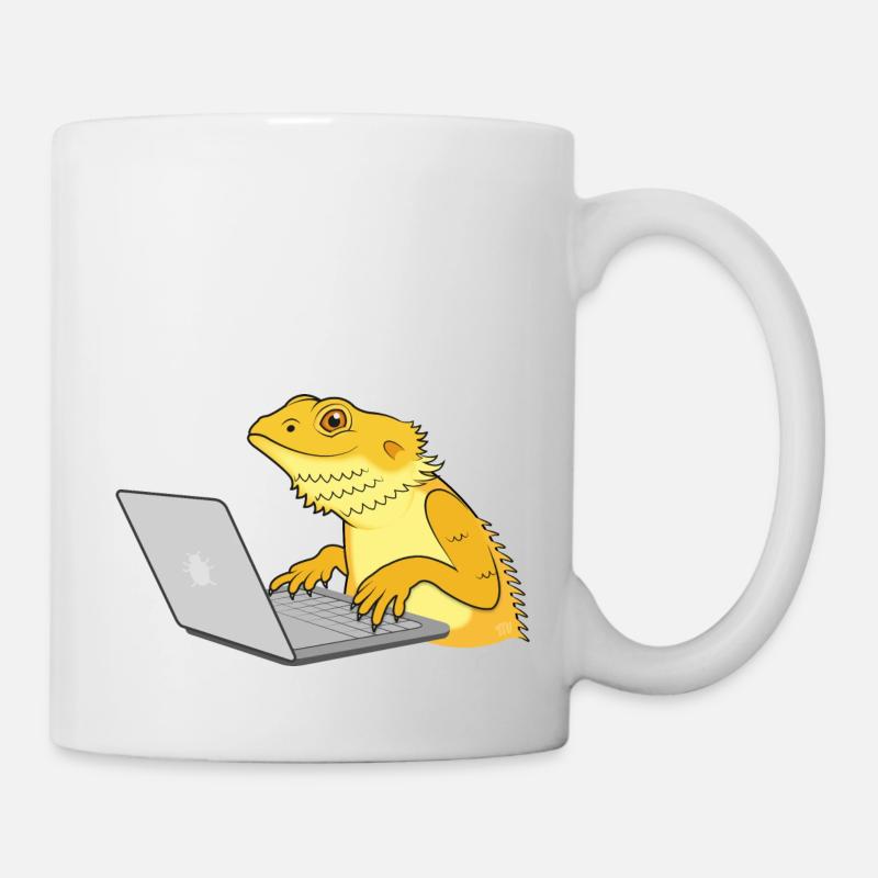 Eidechsen-Kodierung - Tasse - Weiß
