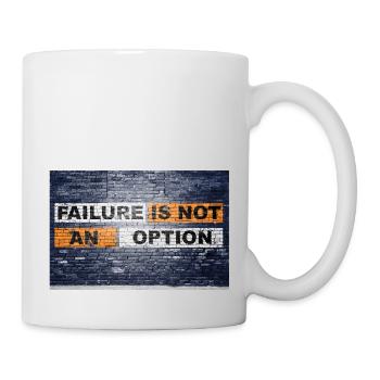 Failure is not an option saying lettering Graffiti - Mug - white - Right