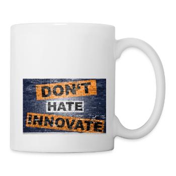 hassen Sie nicht innovate Say Lettering Graffiti - Tasse - Weiß - Rechts