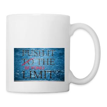 Poussez-le au-delà de la limite Graffiti - Mug blanc - blanc - Droite