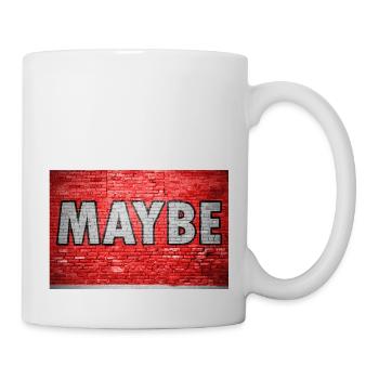 Maybe Brick Wall Graffiti - Mug - white - Right
