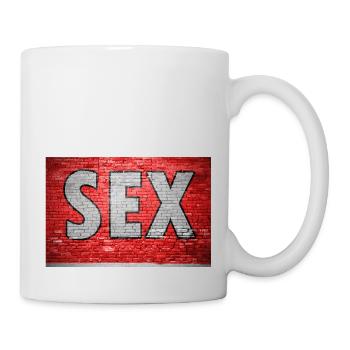 Sex Brick Wall Graffiti - Mug - white - Right
