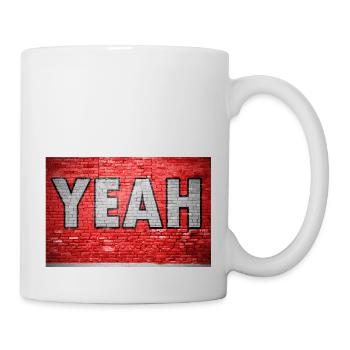 yes Comic Brick Wall Graffiti - Mug - white - Right