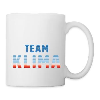 Team Klima | Warming Stripes - Tasse - Weiß - Rechts