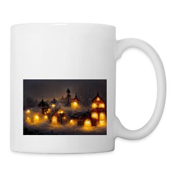 Village de Noël - Mug blanc - blanc - Droite