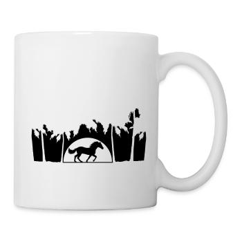 Beach Palm Sun Horse - Mug - white - Right