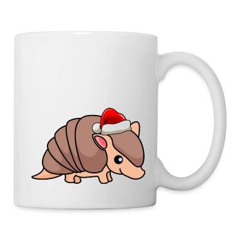 Armadillo Comic Christmas - Mug blanc - blanc - Droite