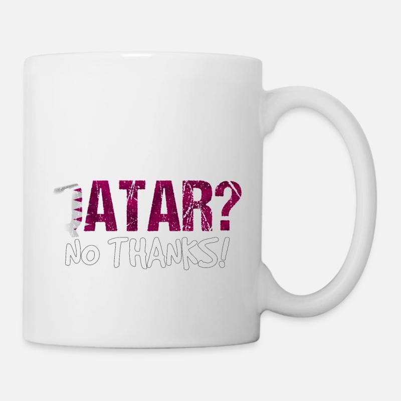 Katar Boykott Flagge Geschenk - Tasse - Weiß