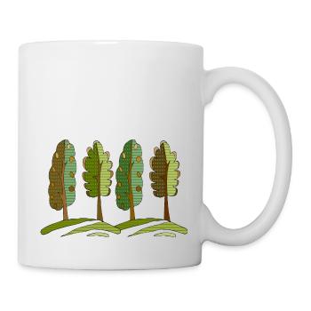 Baum - Tasse - Weiß - Rechts