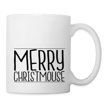 Arbre de Noël sa barbe bien sous le sapin - Mug blanc - blanc - Droite