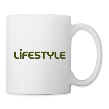 Lifestyle font design street fashion - Tasse - Weiß - Rechts