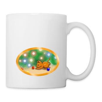 Christmas Cat - Tasse - Weiß - Rechts