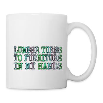 sayings present idea bday woodcutter cool - Mug - white - Right