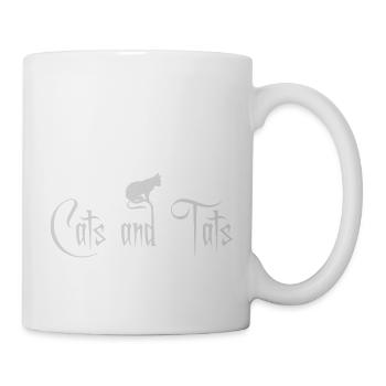 cats and tats Zitat - Tasse - Weiß - Rechts
