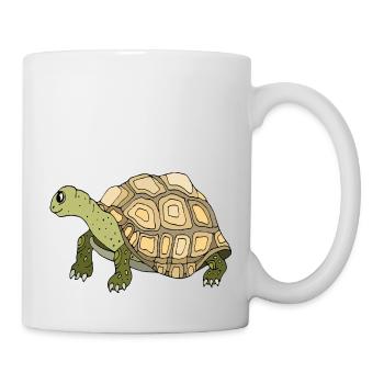 Tortue - Mug blanc - blanc - Droite