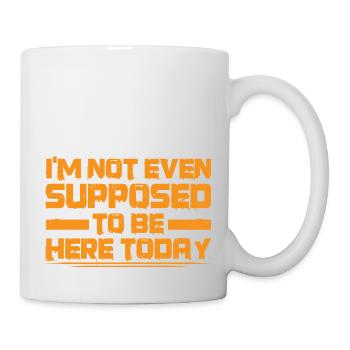 Je ne suis même pas censé être ici aujourd’hui 3 - Mug blanc - blanc - Droite