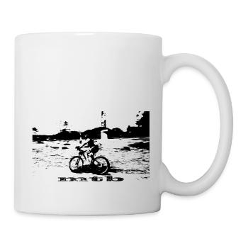 vtt mtb downhill - Mug blanc - blanc - Droite