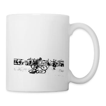 vtt mtb downhill - Mug blanc - blanc - Droite