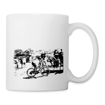 vtt mtb downhill - Mug blanc - blanc - Droite